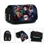 Anime Demon Slayer Bilayer Pencil Case – Tanjirou, Nezuko, Zenitsu, Giyuu