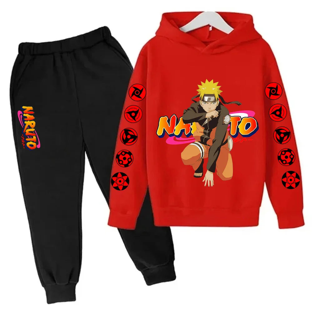 Naruto Ninja Hoodie Set – Felpa e Pantaloni