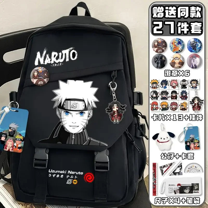 Zaino Naruto – Sasuke Black & White