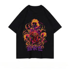 Naruto Summer Loose Trendy Anime Retro T-shirt Round-neck Printed Short-sleeved Pure Cotton for Both Men and Women anime figure