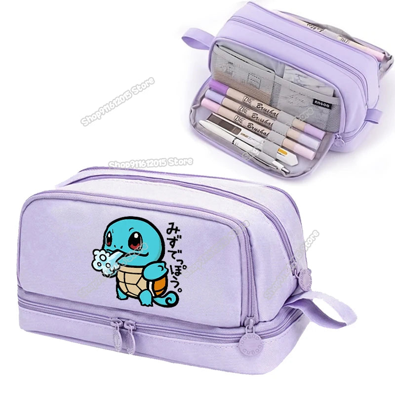 Anime Pokémon Student Pencilcase – Astuccio Cartoon Pikachu per Bambini e Ragazzi