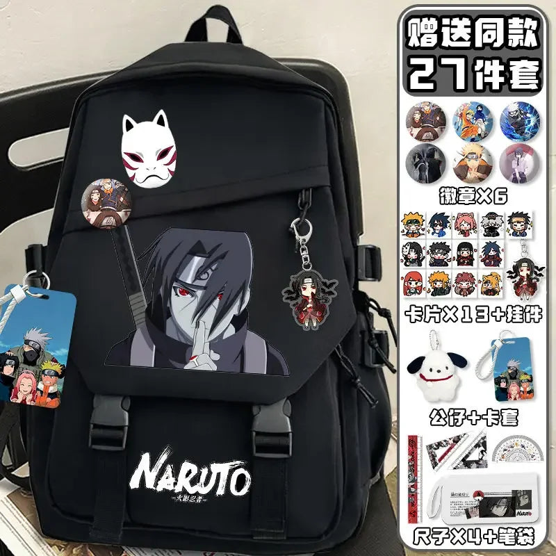 Zaino Naruto – Sasuke Black & White