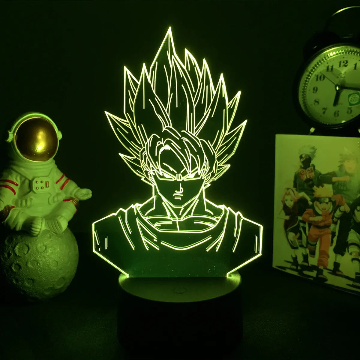 Lampada LED 3D Dragon Ball – Super Saiyan Goku