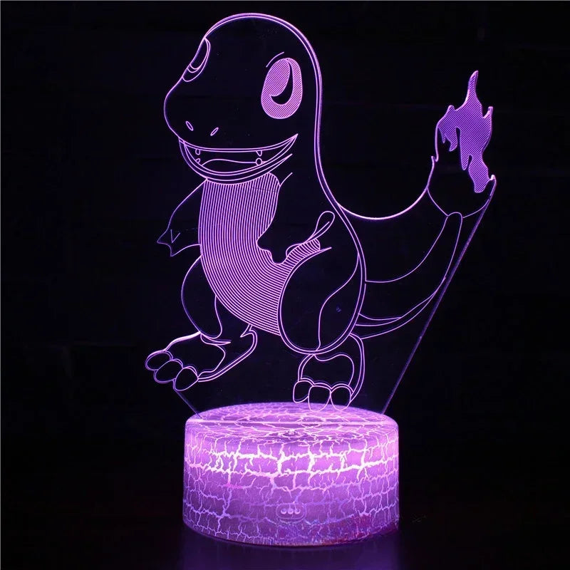 Anime Pikachu Go – Lampada Notturna LED 3D