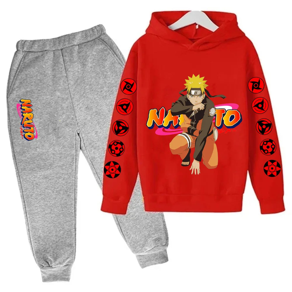 Naruto Ninja Hoodie Set – Felpa e Pantaloni