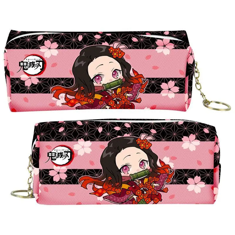 Demon Slayer Cartoon Animation Pencil Case – Nezuko, Mitsuri, Butterfly Ninja