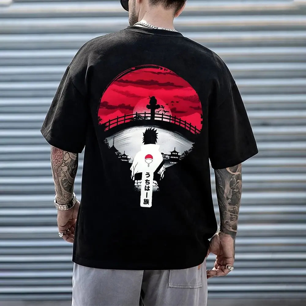 Naruto Summer T-shirt – Stile Giapponese, Stampa Unica